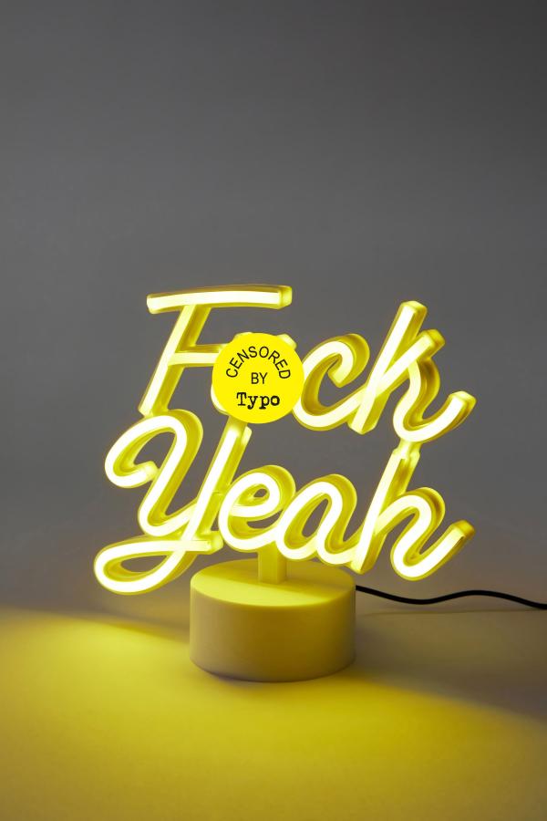 Typo - Novelty Neon Desk Lamp - F*ck yeah!!