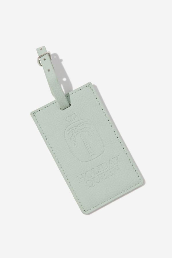 Typo - Off The Grid Luggage Tag - Holiday queen/ smoke green