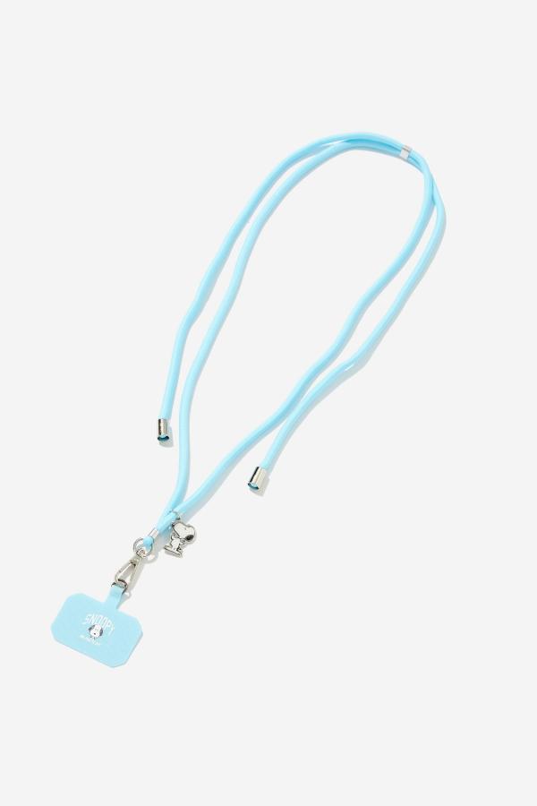 Typo - Snoopy Cross Body Lanyard With Card - Lcn pea/ snoopy