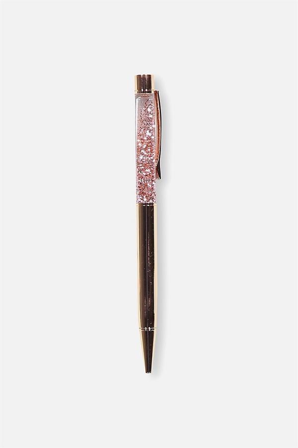 Typo - Sparkle Ballpoint Pen - Rose gold