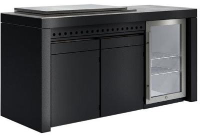 Artusi 1900mm Aperto Ascale Outdoor Kitchen Cabinet - Impera Black Stone