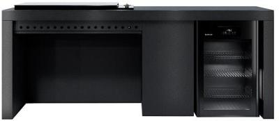 Artusi 2400mm Aperto Ferro Outdoor Kitchen Cabinet - Torano Statuario Stone