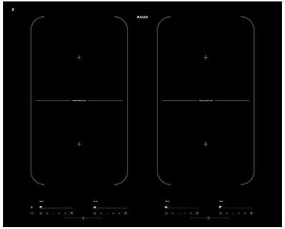 ASKO 60cm Black Ceramic Glass Pro Series Induction Cooktop