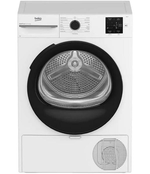 Beko 8kg Sensor Controlled Heat Pump Tumble Dryer - White