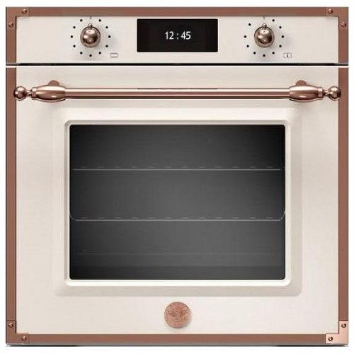 Bertazzoni Heritage Series 60cm Built-In Pyrolytic + Steam Oven - Ivory Copper