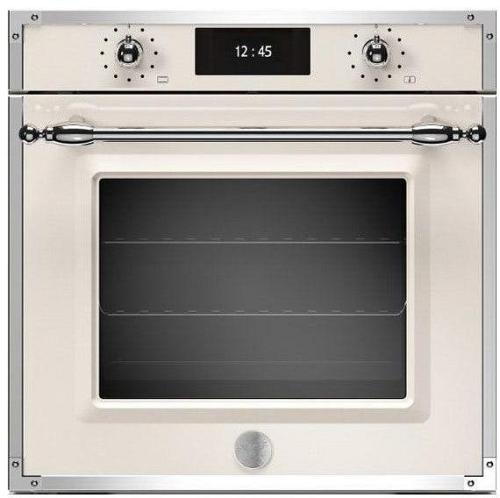 Bertazzoni Heritage Series 60cm Built-In Pyrolytic + Steam Oven - Ivory Stainless Steel