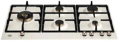 BERTAZZONI HERITAGE SERIES GAS HOB WITH LATERAL WOK IVORY COPPER