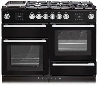 Falcon 110cm Nexus Steam Freestanding Cooker - Black Chrome