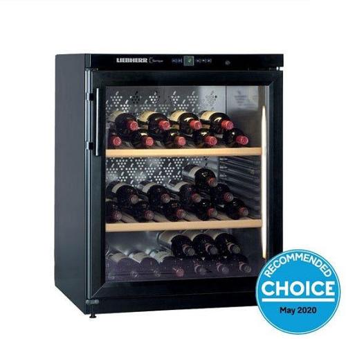 Liebherr 60 Bottle Single Zone Wine Storage Cabinet - Black