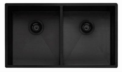 Oliveri Spectra Double Bowl Sink - Black