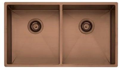 Oliveri Spectra Double Bowl Sink - Copper