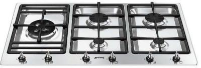 Smeg Classic 90cm 5 Burner Cooktop - Stainless Steel