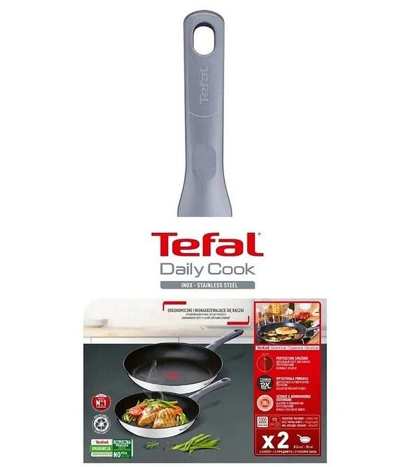 TEFAL DAILY COOK INDUCTION STAINLESS STEEL TWIN PACK