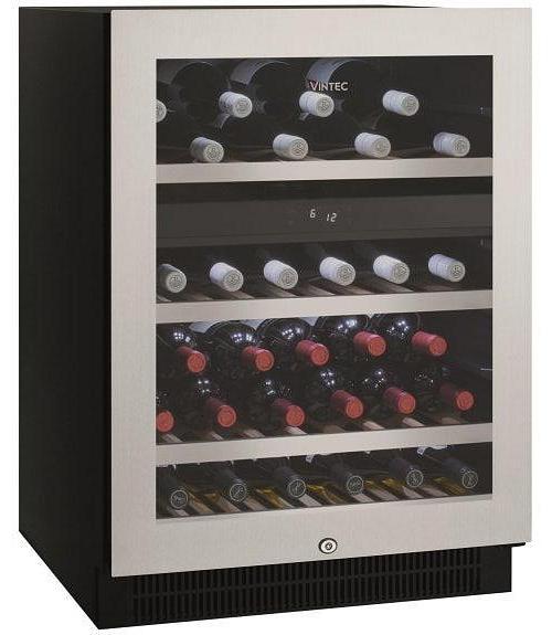 Vintec 50 Bottle Wine Cabinet - Stainless Steel