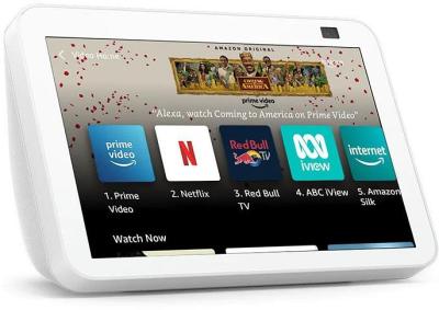 Amazon Echo Show 8 (2nd Gen) HD smart display with Alexa - Glacier White