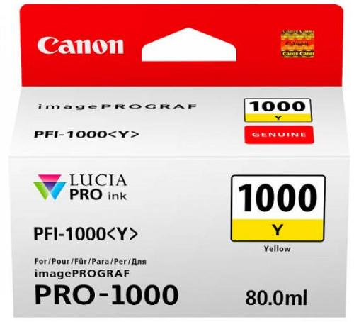 Canon PFI1000Y Yellow Ink Tank