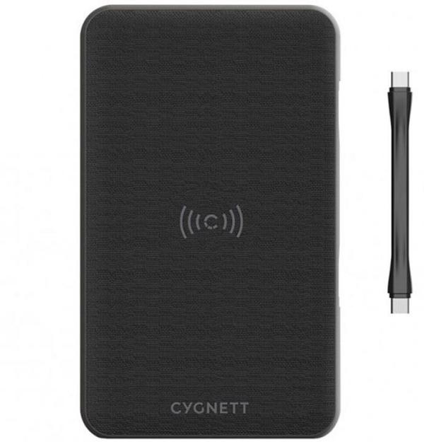 Cygnett ChargeUp Edge+ 27K mAh USB-C Laptop and Wireless Power Bank - Black