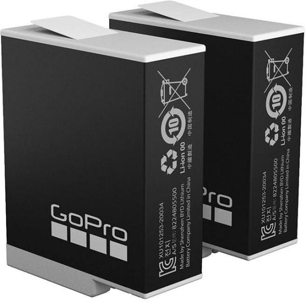 Gopro ENDURO Rechargeable Battery - 2 Pack for Hero 9 / 10 / 11 / 12 Black