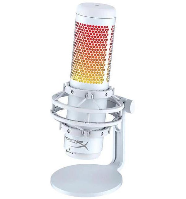 HyperX Quadcast S RGB USB Condenser Gaming Microphone (White)