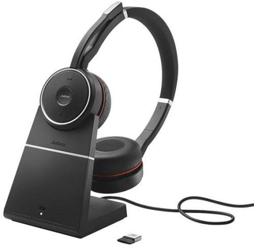 Jabra Evolve 75 SE MS Stereo Business Headset with Charging Stand