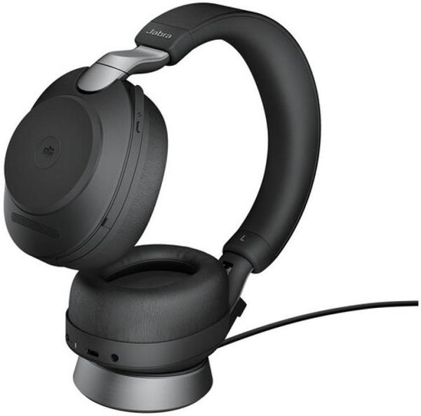 Jabra Evolve2 85 Link380 USB-C Stereo Wireless Headset with Stand - Microsoft Certified