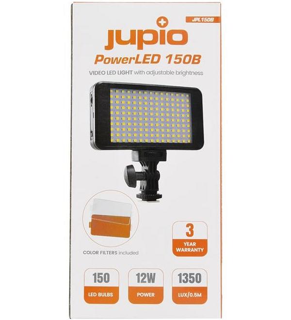 Jupio PowerLED 150B LED Light uses Sony NP-F Series Battery