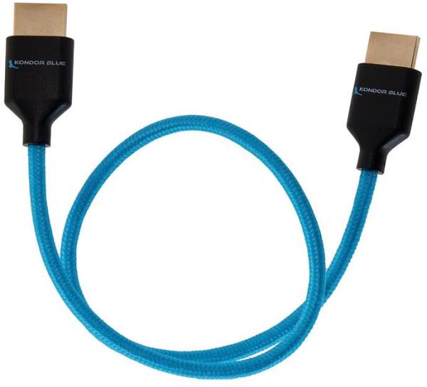 Kondor Blue 8K HDMI 2.1 - 43cm Braided Cable for on Camera Monitors
