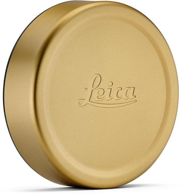 LEICA Lens cap Q, E49, brass, blasted finish