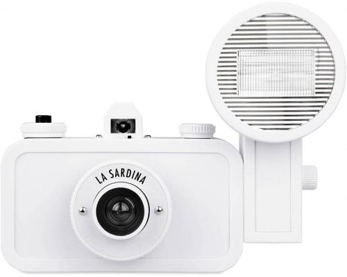 Lomography La Sardina DIY Camera w/ Flash - White Edition