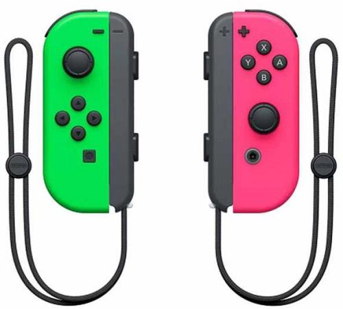 Nintendo Switch Joy Con Neon Green and Neon Pink Pair