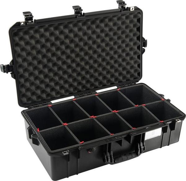 Pelican 1605 Air Case - Black with TrekPak Dividers System