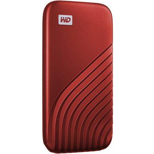 WD My Passport 500GB USB-C Portable SSD - Red