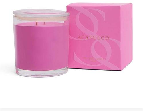 Guava & Strawberry Acapulco 2 Wick Scented Candle