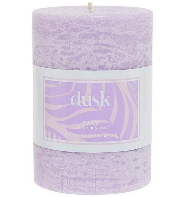 Lavender & Rose Calm Scented Pillar Candle