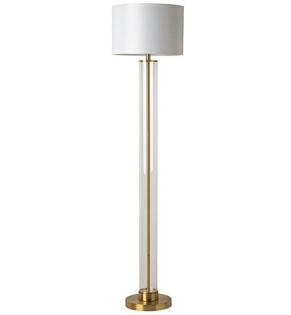 Aahana Glass Gold Floor Lamp 160cm