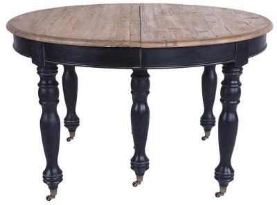 Annalise Extension Dining Table 124cm (Ext 326cm) Black