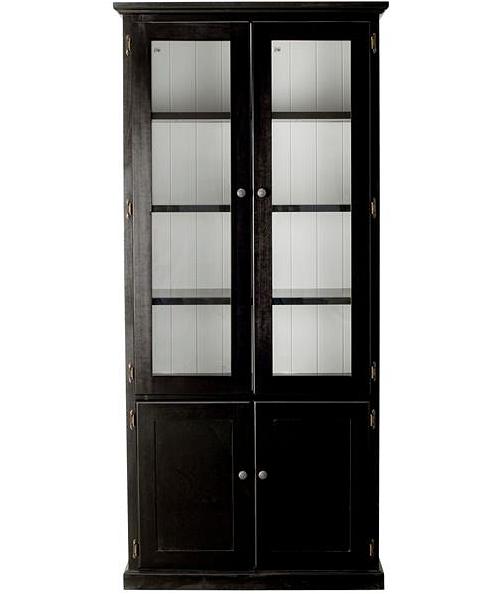 Armand 4 Door Display Cabinet 94.6 x 206cm Black