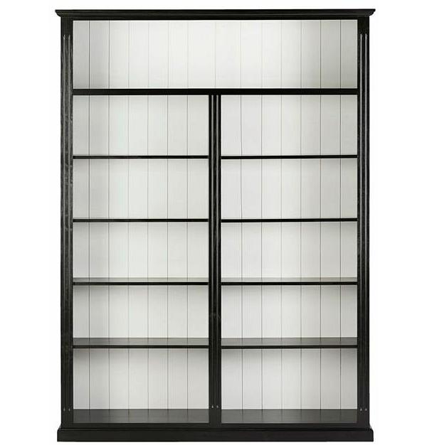 Armand Large Bookcase 210 x 150cm Black