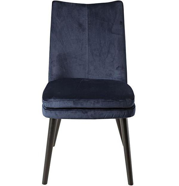 Aura Velvet Dining Chair Indigo Blue