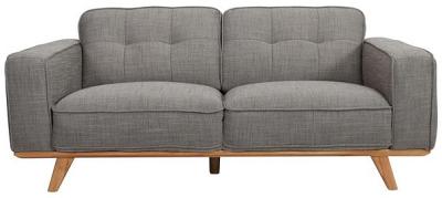 Carson 2 Seater Fabric Sofa Grey Marle C-033