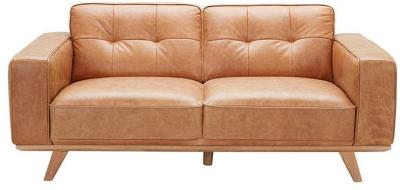 Carson 2 Seater Leather Sofa Dakota Vintage Brown