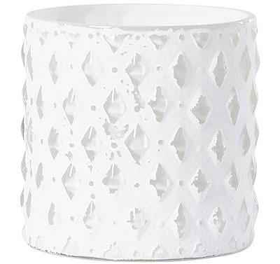 Cleo Candle Holder White 10x10cm