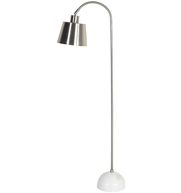 Clio Chrome Marble Floor Lamp 142cm