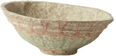 Darsh Cream Papermache Bowl Large 46x46x22cm