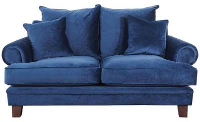 Lisette 2.5 Seater Velvet Sofa Indigo Blue C-010