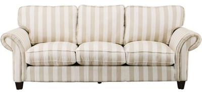 Marsanne 3 Seater Linen Sofa Taupe & Cream C-043