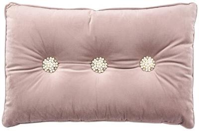 Midnight Max Rose Decorative Button Cushion 40x60cm