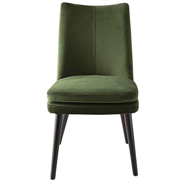 Aura Velvet Dining Chair Olive Green  -  Early Settler Furniture