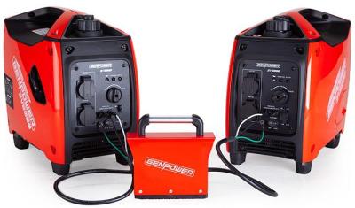 2 x GENPOWER 2200W Portable Power Generator with Bonus Parallel Kit