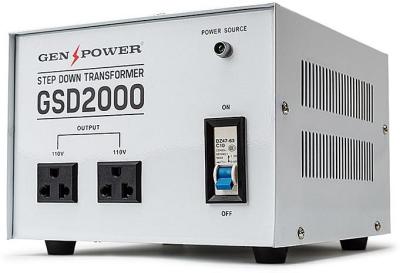 2000W GENPOWER Step Down Transformer 240V-110V Stepdown Voltage Converter AU-US